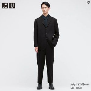 Uniqlo U Men Wool-Blend Wide Fit Pants